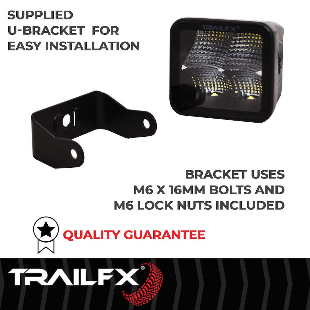 Product of Trailfx 2x2cfbk Driving/ Fog Light