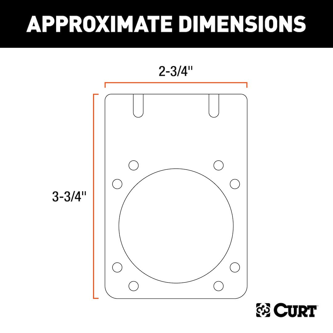 Product of Curt 58291 Trailer Wiring Connector Mounting Bracket