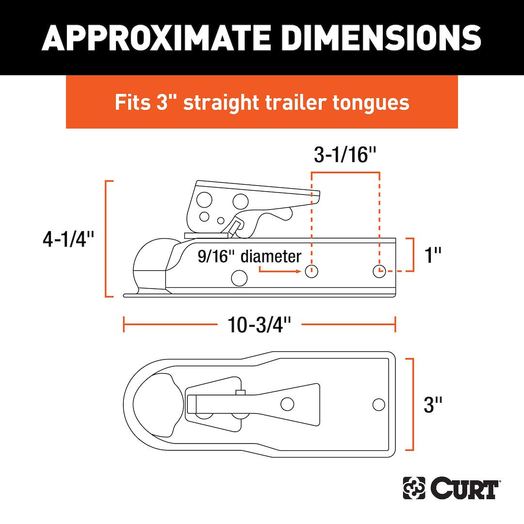 Product of Curt 25138 Trailer Coupler