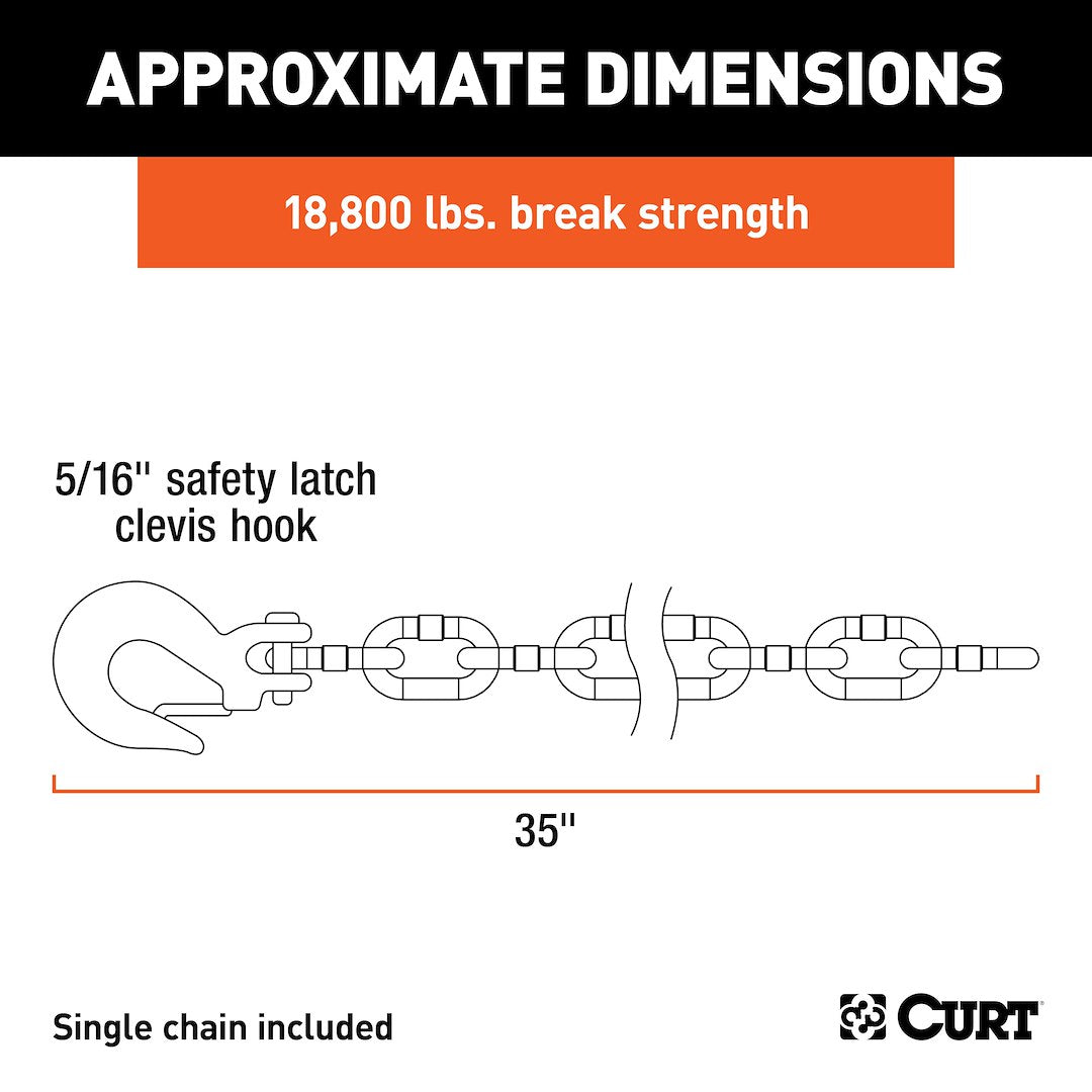 Product of Curt 80304 Trailer Safety Chain