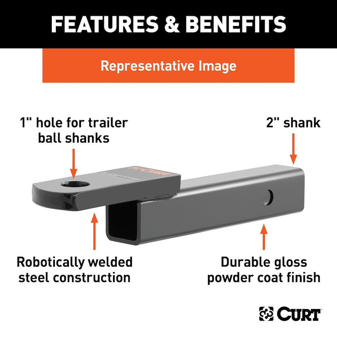 Product of Curt 45250 Trailer Hitch Ball Mount