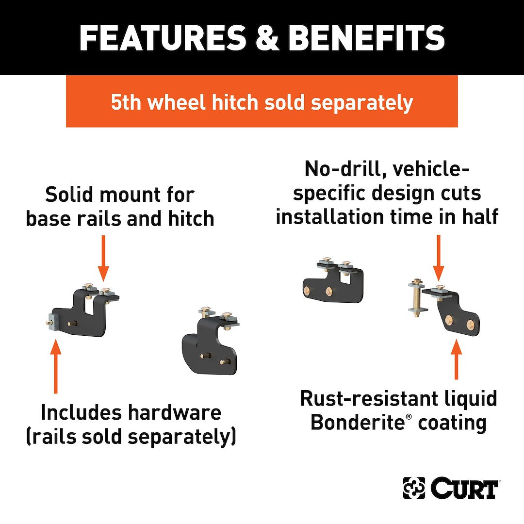 Product of Curt 16427 Fifth Wheel Trailer Hitch Mount Kit