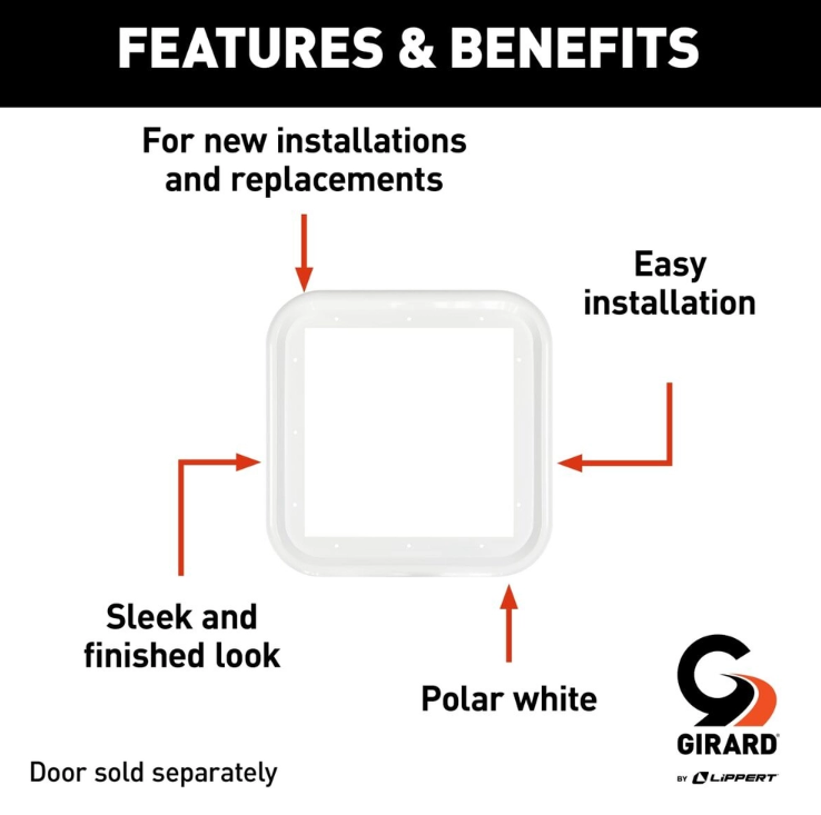 Lippert Components 2022107547 Water Heater Access Door Frame||2022107547_2.Png||87||m6v2022107547||1774342
