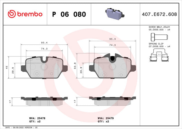 Brembo P06080 Brake Pad||p06080_3.Jpg||88||brmp06080||1099897