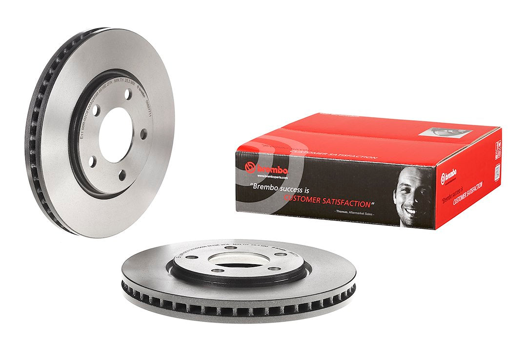 Product of Brembo 09897711C02 Vented 1 Piece Brake Rotor