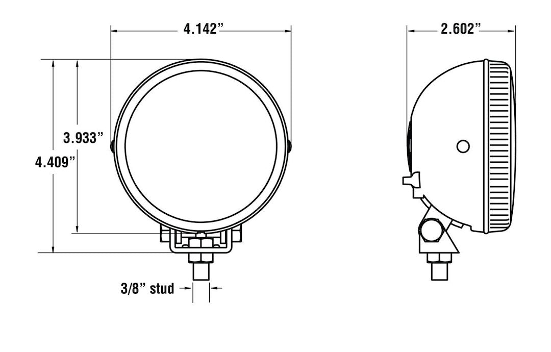 Kc Hilites 0490 Driving/ Fog Light||1490_Dim.Jpg||90||k130490||1148133