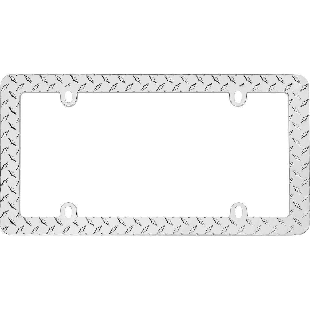 Cruiser 30830 License Plate Frame||30830_Main-Diamond-Plate_Chrome-Outpack.Jpg||85||c3430830||1055303