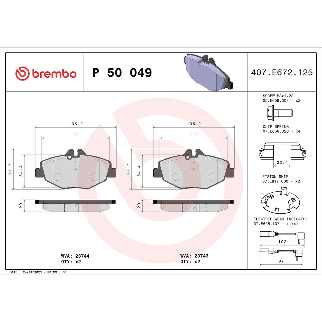 Brembo P50049 Brake Pad||p50049_Drw.Jpg||87||brmp50049||1753383