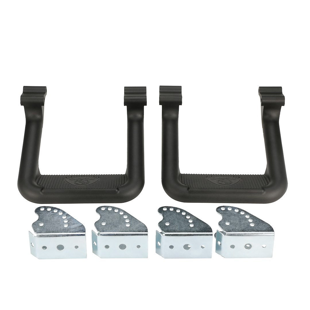 Product of Carr 104501 Black Matte Textured Powder Coated Aluminum Truck Step