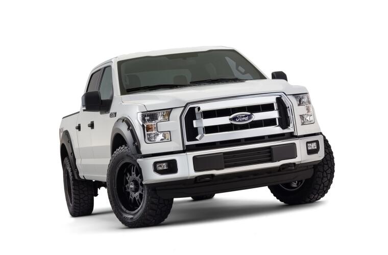 Product of Bushwacker 20935-02 Pocket Style/ Exposed Fasteners Black Fender Flare - Set Of 4