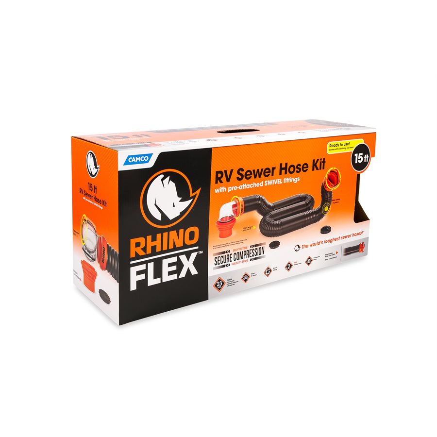 Product of Camco 39761 15 Feet Black Sewer Hose Yes