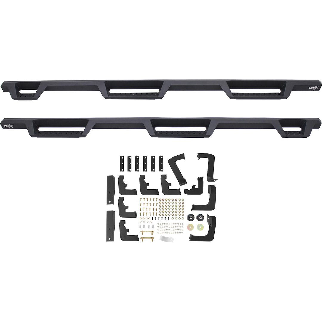 Product of Westin Automotive 56-534025 Black Powder Coated Square Nerf Bar - Truck Wheel To Wheel