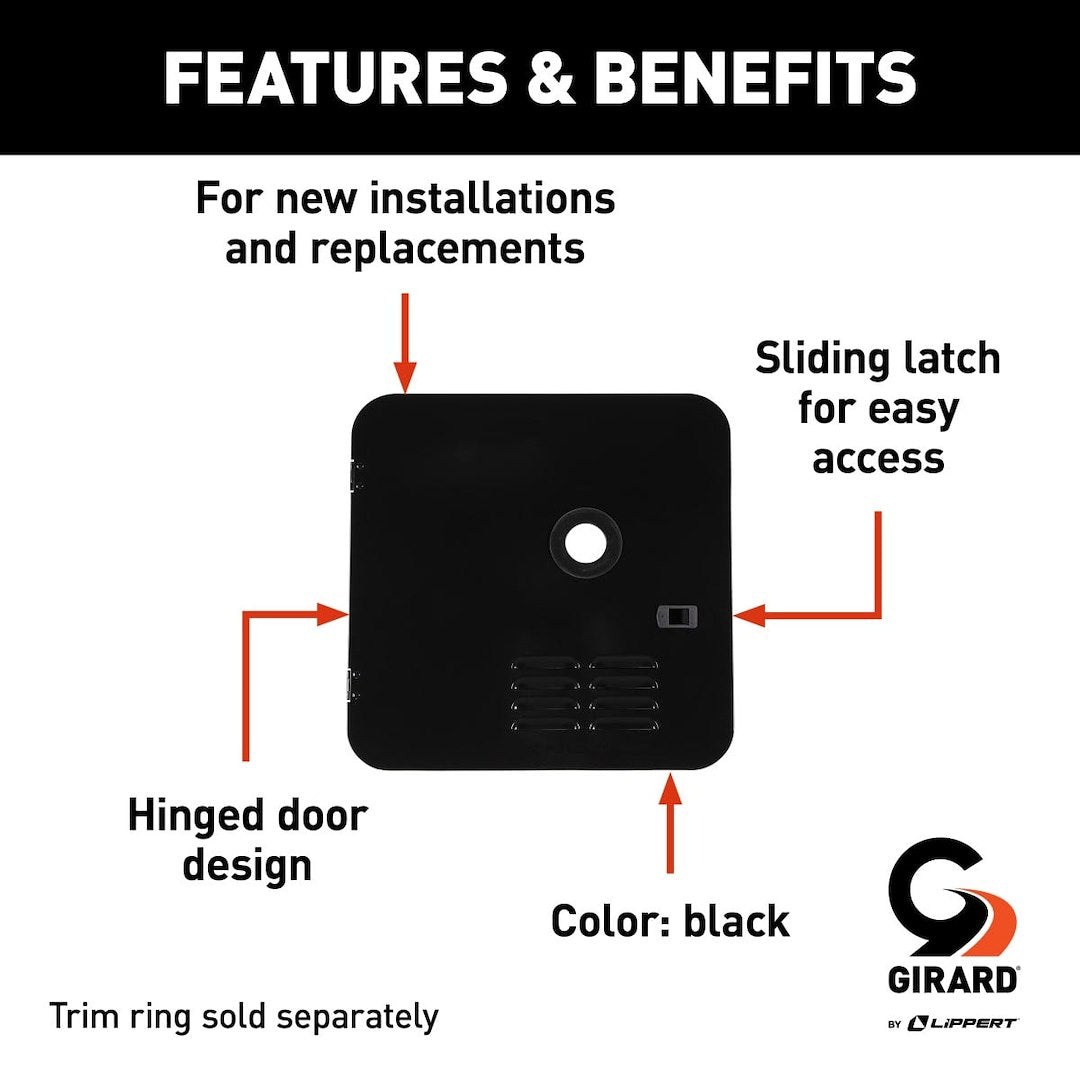 Product of Lippert Components 2gwhdas10b Water Heater Access Door
