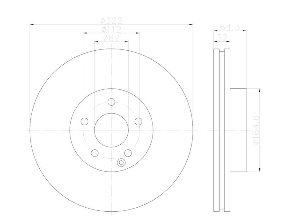 Product of Hella 355122952 Brake Rotor