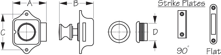 Sea Dog 224300-1 Drawer Latch||224300-1_1.Jpg||86||sdg2243001||972537