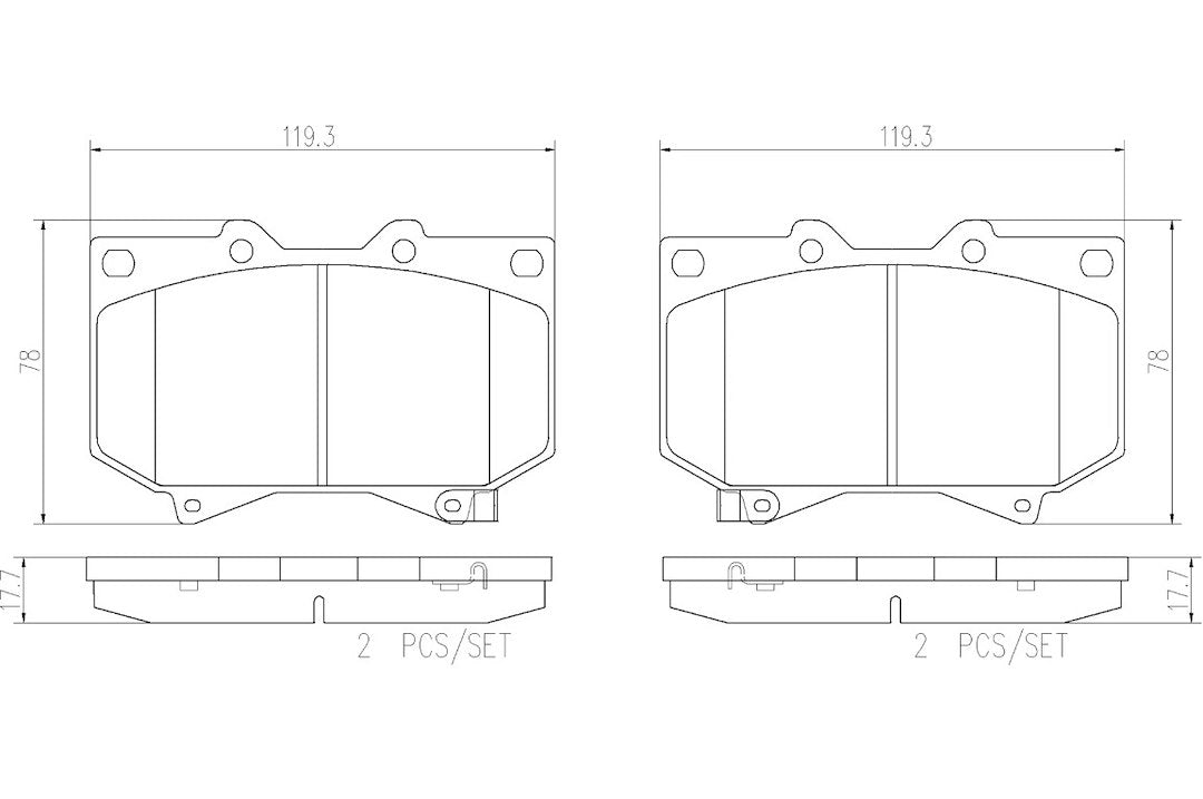 Brembo P83118n Brake Pad||p83118n_2.Jpg||86||brmp83118n||2091764