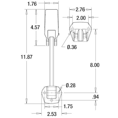 Buyers Products Wj211 Hood Latch||wj211 Drawing.Jpg||92||b83wj211||2212805