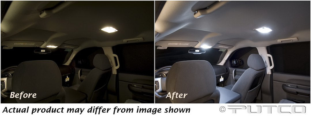 Putco 980049 Dome Light Bulb - Led||domelightbeforeafter.Jpg||87||p45980049||1318029
