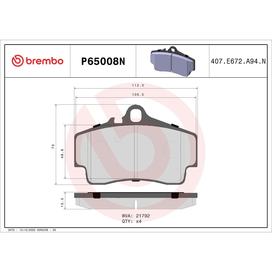 Brembo P65008n Brake Pad||p65008n_Drw.Jpg||88||brmp65008n||1753897