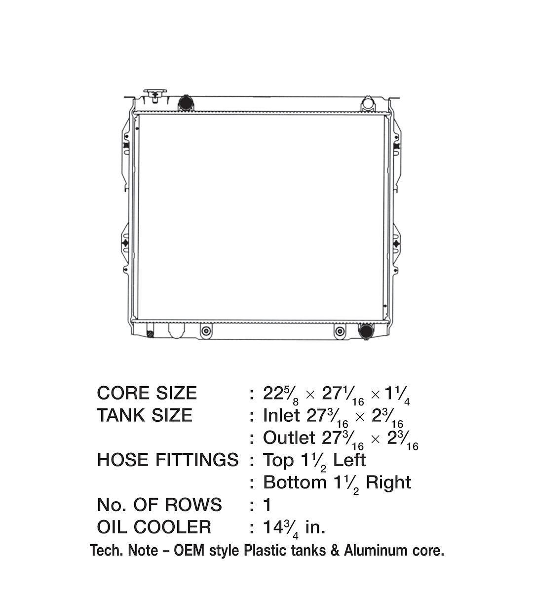 Product of Csf 3237 Radiator