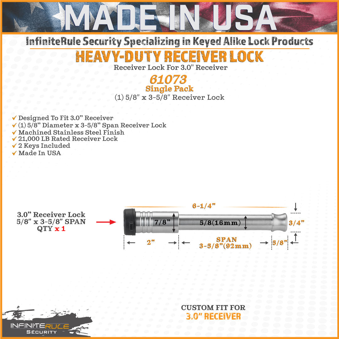 Infiniterule 61073-S Trailer Hitch Pin||61073-S_2.Jpg||87||inf61073s||2254451