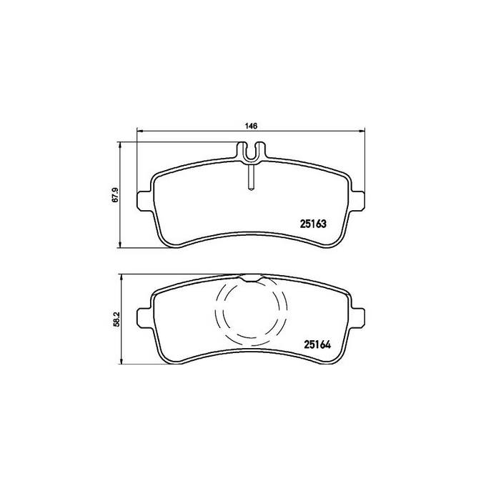 Product of Brembo P50130 Brake Pad - Set Of 4