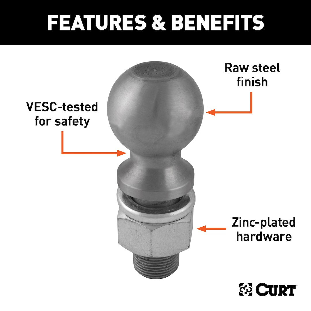 Curt 40087 Trailer Hitch Ball||40087_3008x1990_Fa.Jpg||87||c9340087||944535