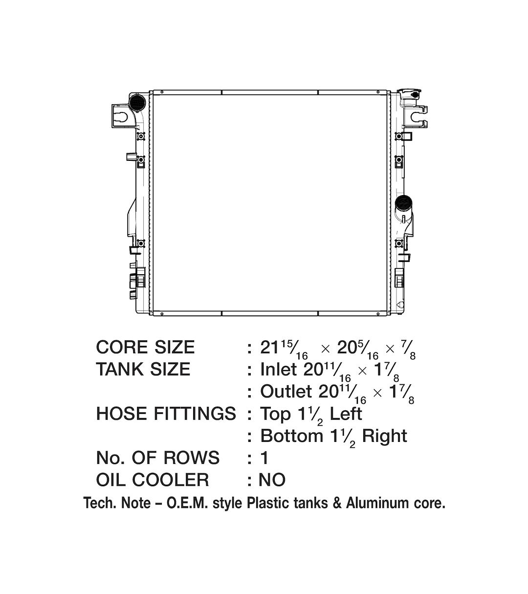 Product of Csf 3592 Radiator