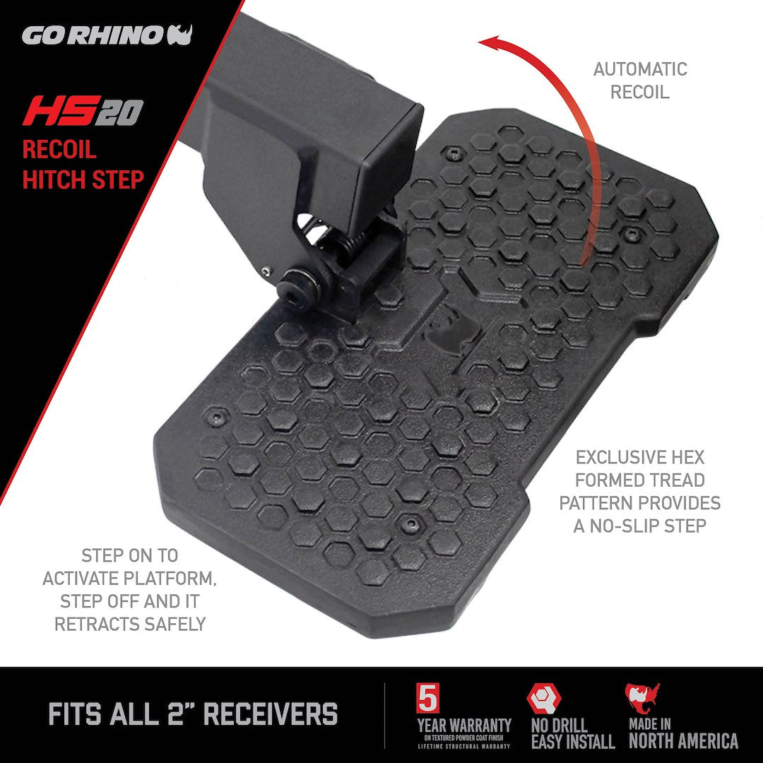 Product of Go Rhino HS2012T Black Textured Steel Truck Step