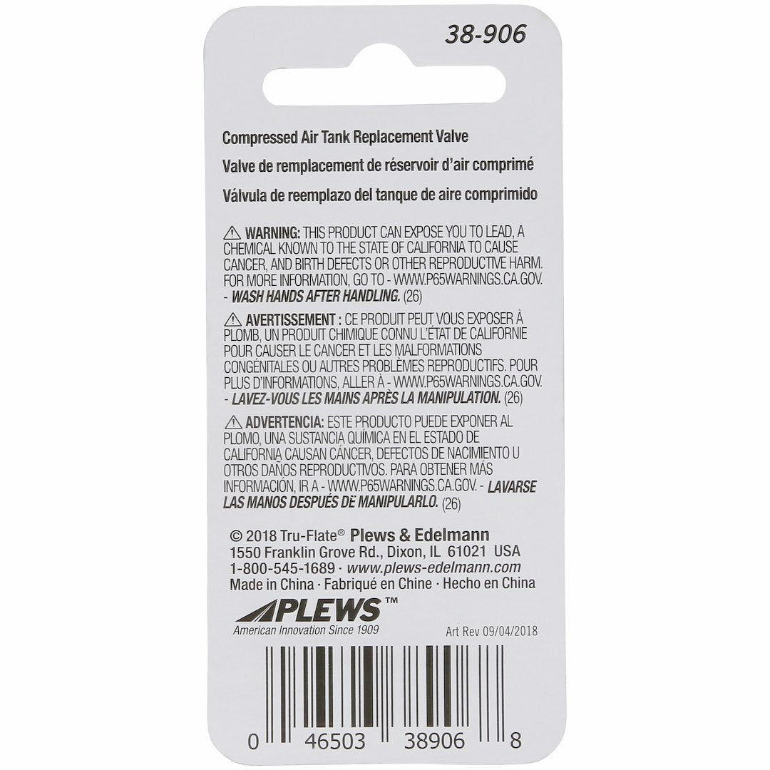 Tru Flate 38-906 Valve Stem||38-906_2.Jpg||87||t2f38906||2245908