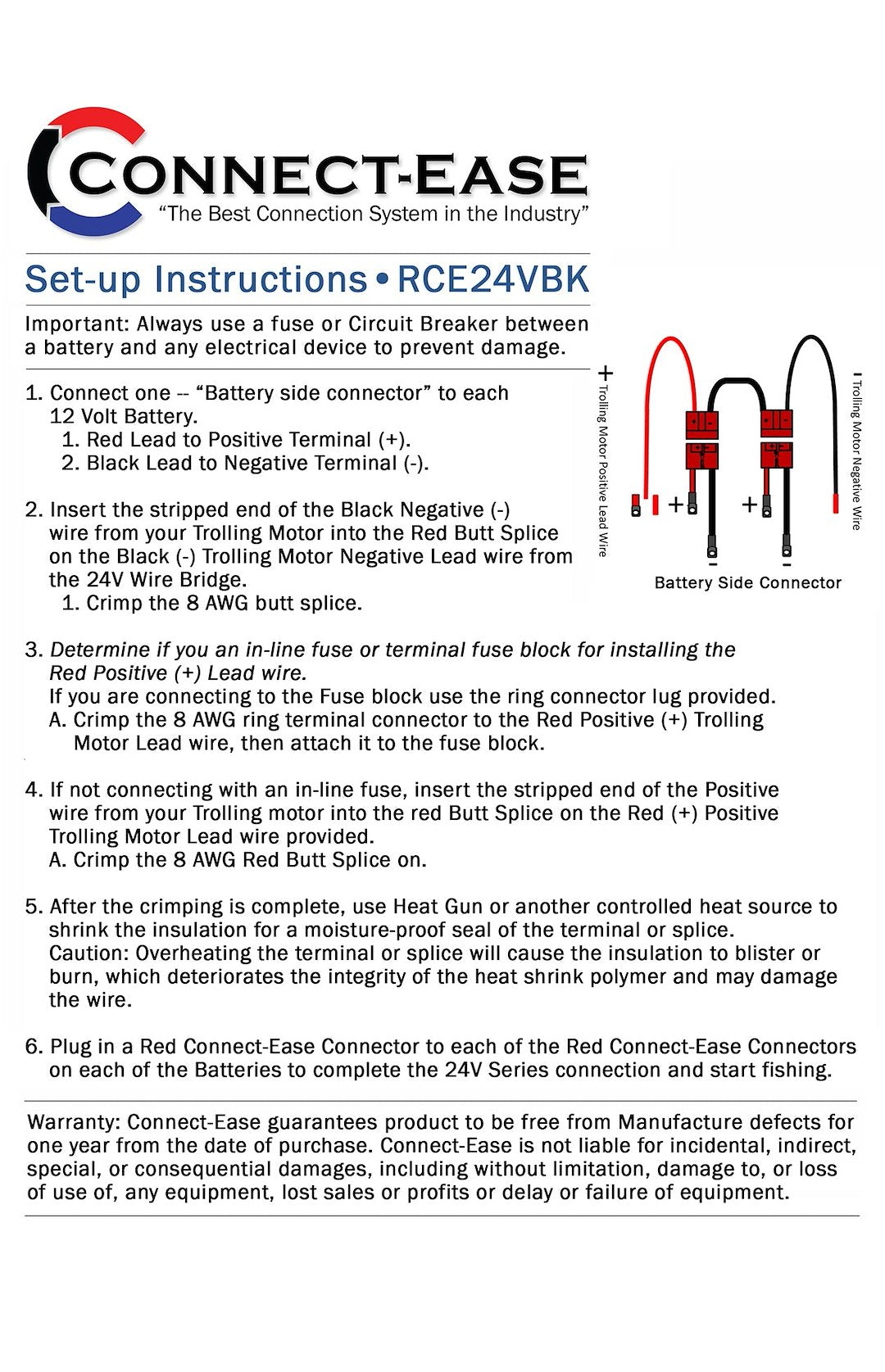 Product of Connect-Ease Rce24vbk Battery Connection Harness