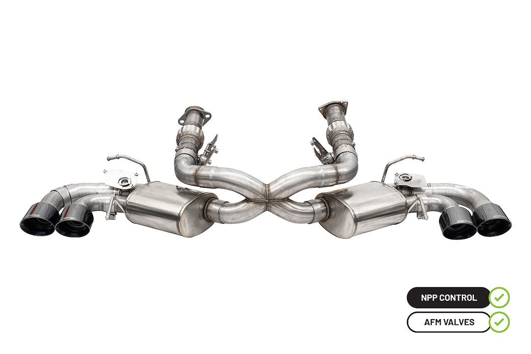 Product of Corsa Performance 21100BLK Variable Sound Level Cat-Back System Dual Exhaust System Kit