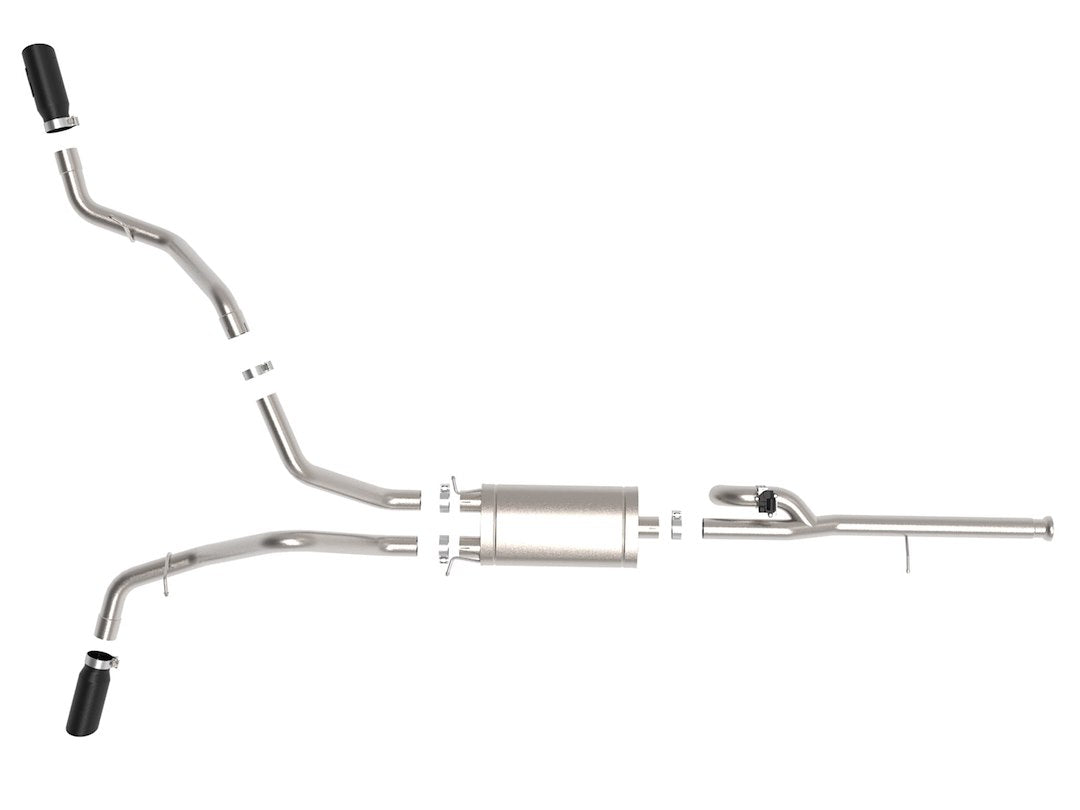 Product of Advanced FLOW Engineering 49-34132-B Gemini XV Cat-Back System Single Exhaust System Kit