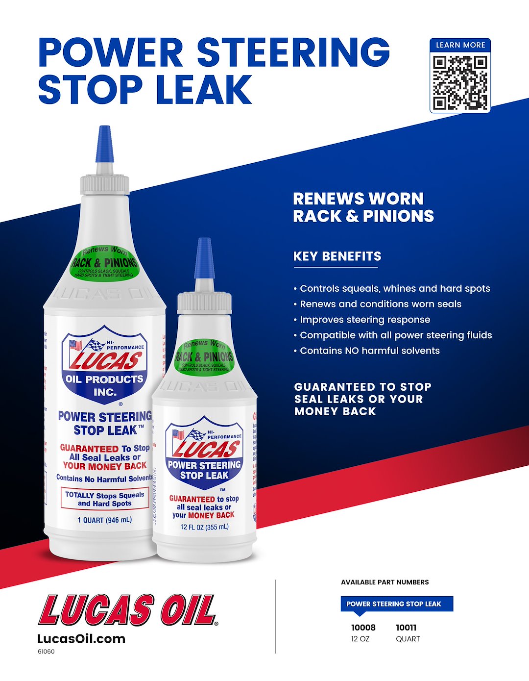 Lucas Oil 10011 Power Steering Fluid||10011_2.Jpg||87||l4410011||1330250