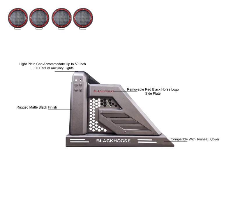 Black Horse Offroad Ar2-05b-Plfr Truck Bed Bar||ar2-05b-Plfr_8.Jpeg||92||blkar205bplfr||2237933