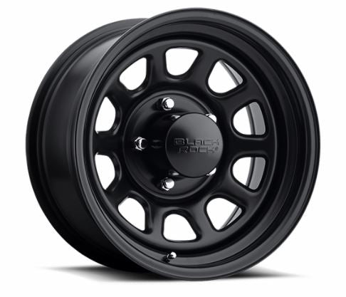 Product of Black Rock Wheels 15x10 Black Wheel - 5x5.50 Bolt Pattern