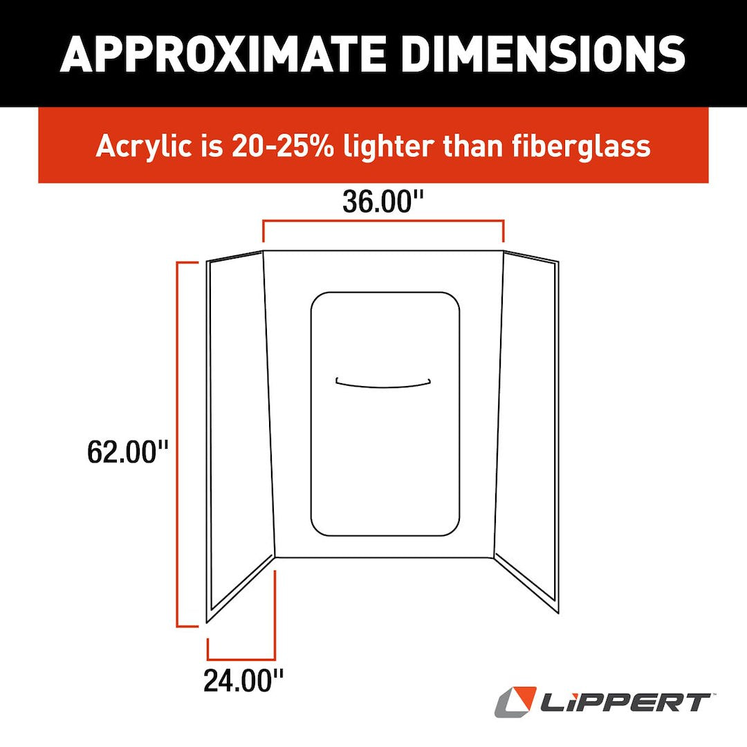 Product of Lippert Components 210307 Shower Surround