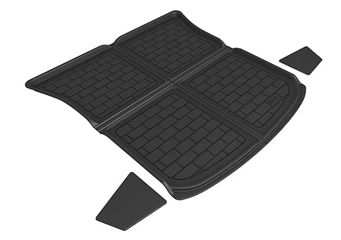 Product of 3D Mats M1TL0171309 Black Thermoplastic Rubber Of Carbon Fiber Texture Rear Top Cargo Area Cargo Area Liner