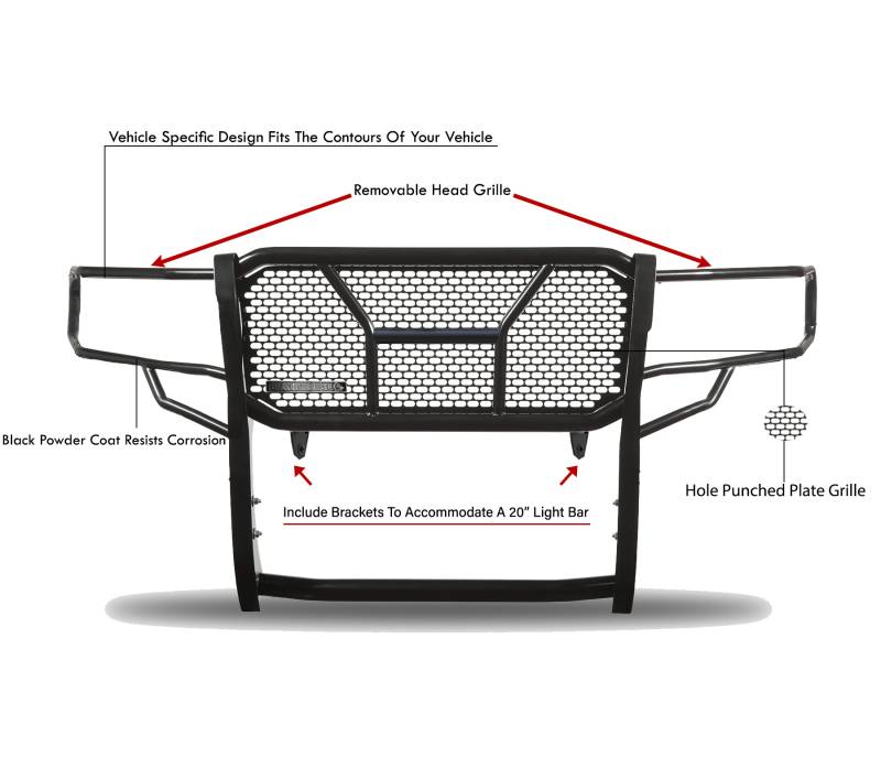 Black Horse Offroad Ru-Totu22-B Grille Guard||ru-Totu22-B_4.Jpeg||88||blkrutotu22b||1788905
