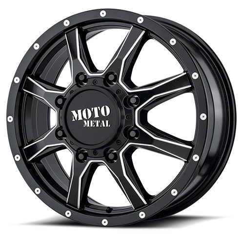Product of Moto Metal Wheels 20x8.25 Black With Natural Accents Wheel - 8x7.87 Bolt Pattern
