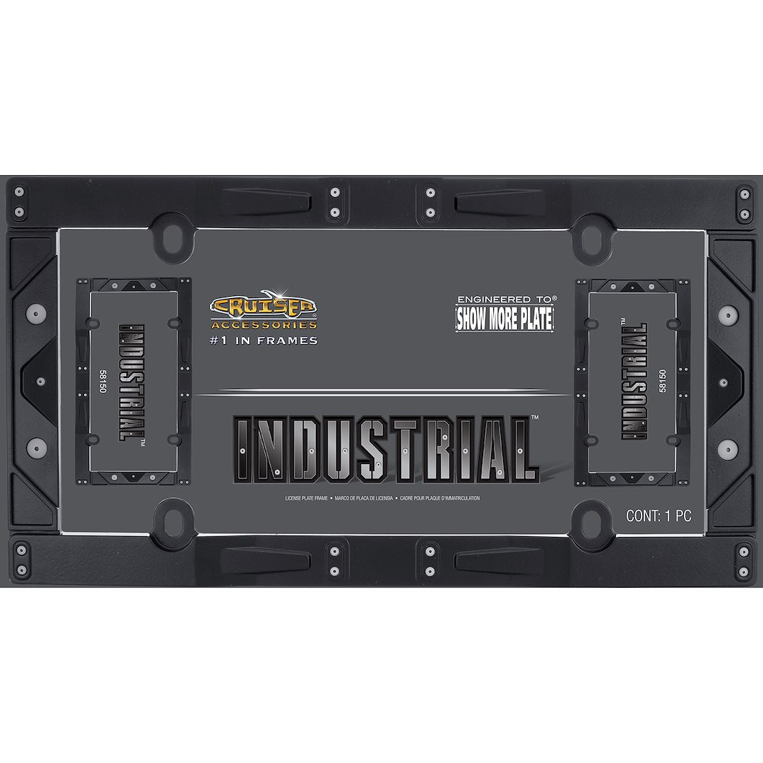 Cruiser 58150 License Plate Frame||58150_P01-Industrial-Matte_Black-Inpack.Jpg||86||c3458150||2241062