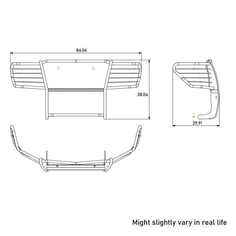 Black Horse Offroad 17nr28ma Grille Guard||17nr28ma_7.Jpeg||91||blk17nr28ma||2237601
