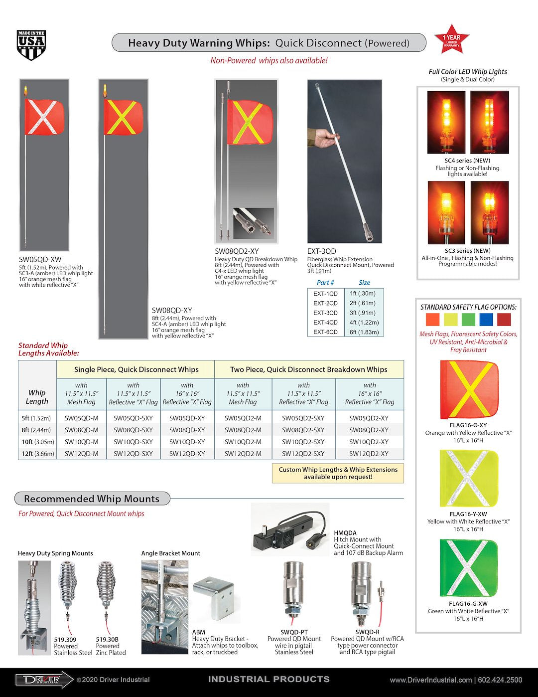 Driver Industrial Opco Llc Sw08qd2 Warning Whip||sw08qd2_4.Jpg||89||drvsw08qd2||2249143