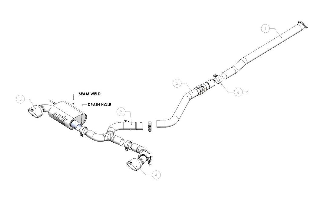 Borla 140926 Exhaust System Kit||140926_1.Jpg||86||b25140926||2111536