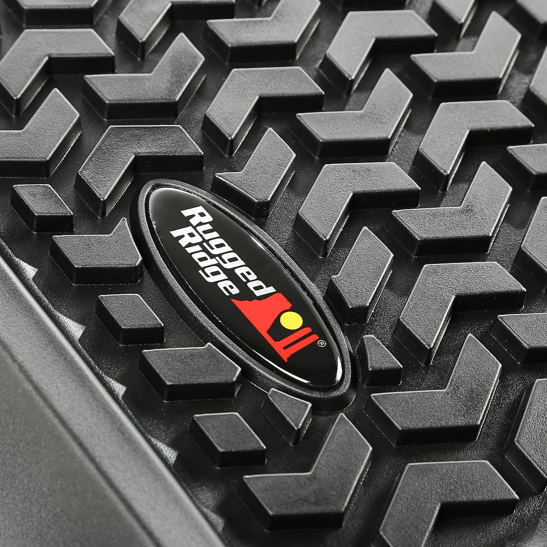 Product of Rugged Ridge All Terrain 12987.09 Black Thermoplastic Floor Liner