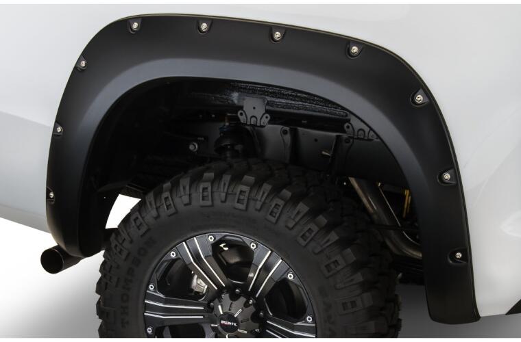 Product of Bushwacker 30911-02 Pocket Style/ Exposed Fasteners Black Fender Flare - Set Of 4