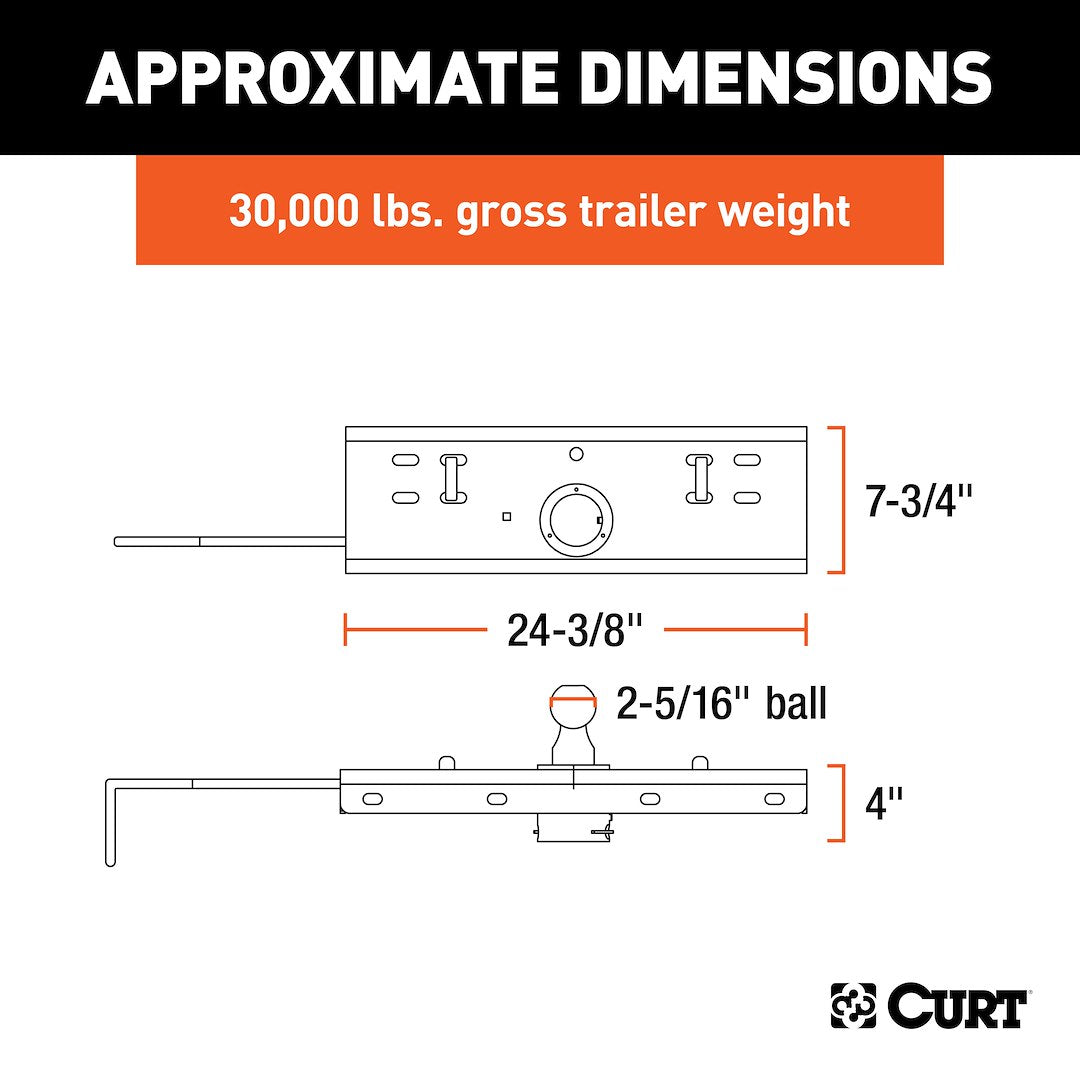 Curt 60607 Gooseneck Trailer Hitch Head||60607_3008x1990_Ca.Jpg||93||c9360607||1343660