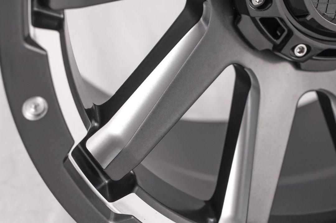 Product of Grid Wheels 18x9 Black With Natural Accents Wheel - Not Applicable Bolt Pattern