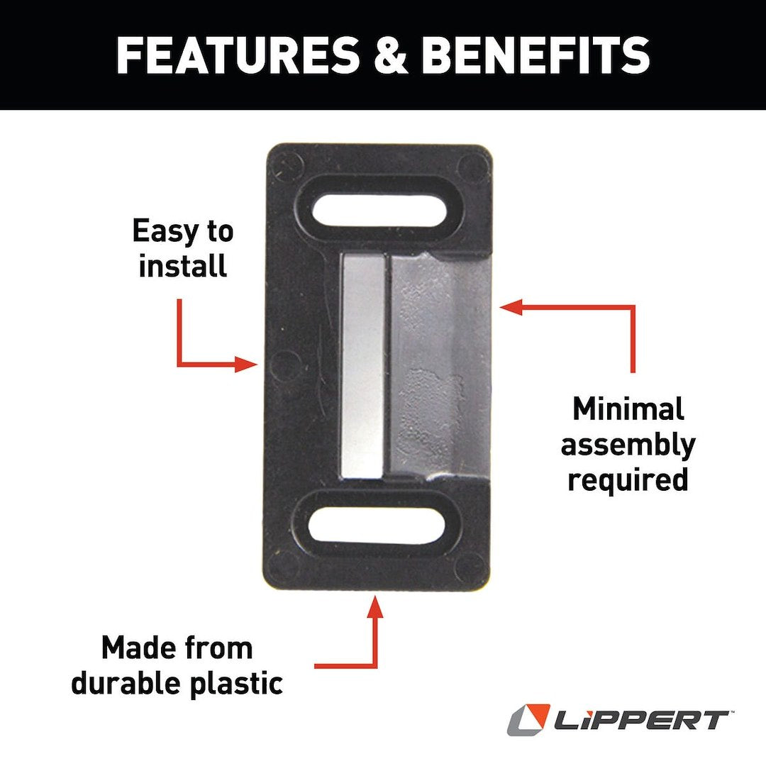 Product of Lippert Components 198287 Screen Door Latch Striker Plate