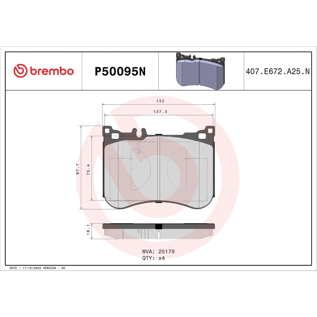 Brembo P50095n Brake Pad||p50095n_Drw.Jpg||92||brmp50095n||1753536